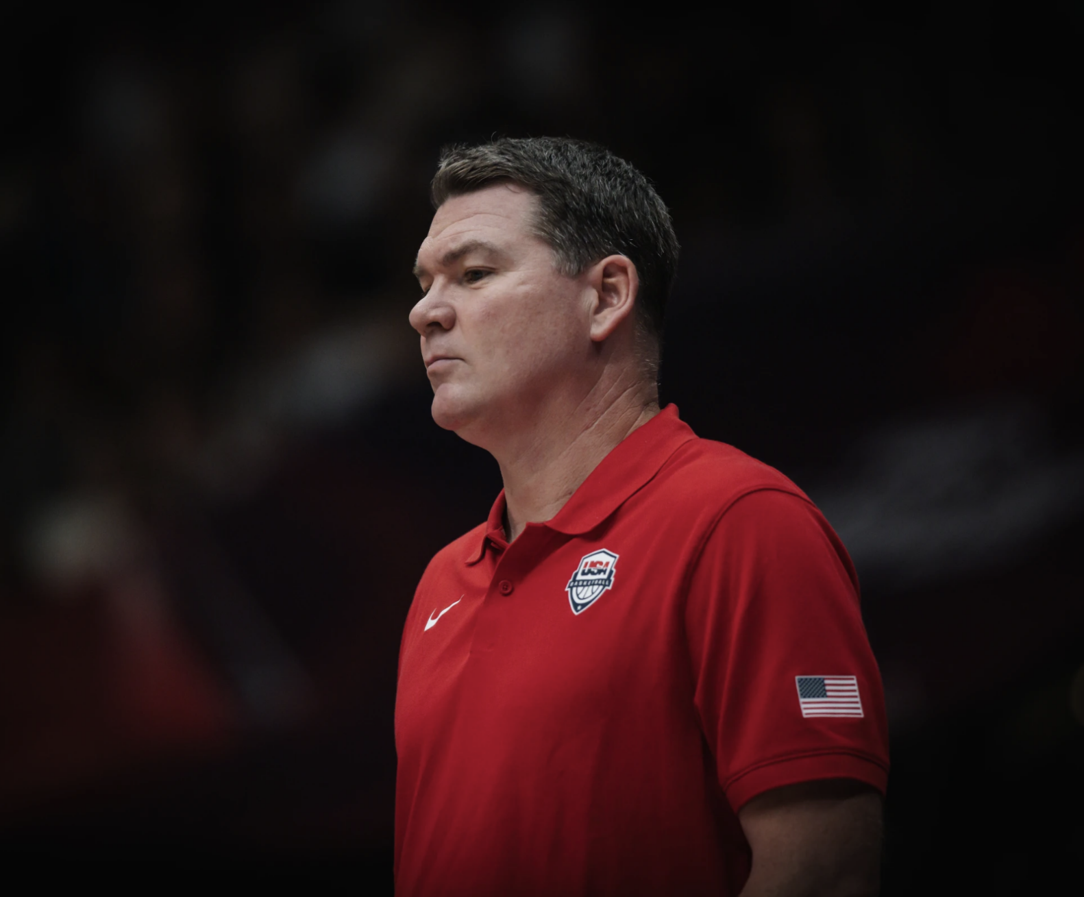 ÃÛÁÄÖ±²¥ coach Tommy Lloyd in USA vs Germany FIBA U19 World Cup